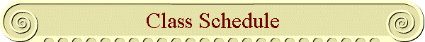 Class Schedule