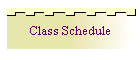 Class Schedule